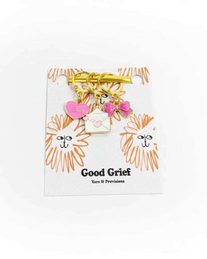 Love Letters Stitch Markers by Good Grief