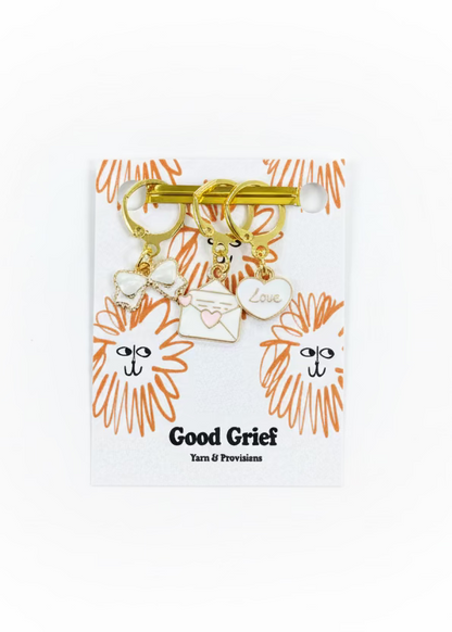 Love Letters Stitch Markers by Good Grief