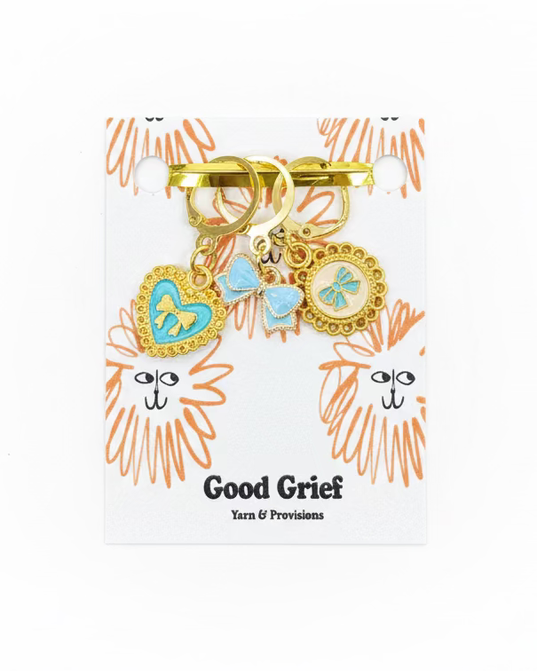 Antique Hearts Stitch Markers by Good Grief