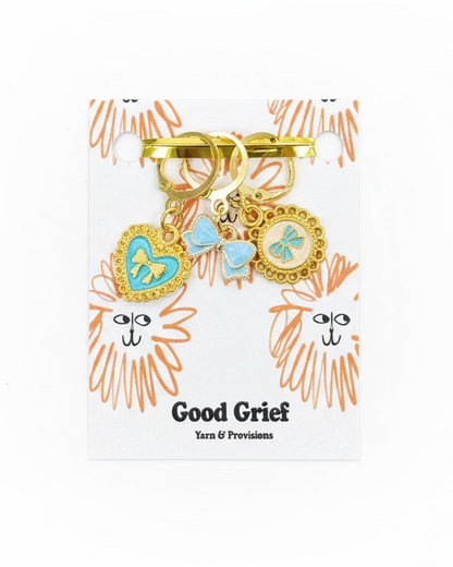 Antique Hearts Stitch Markers by Good Grief