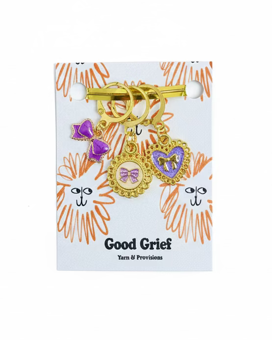 Antique Hearts Stitch Markers by Good Grief