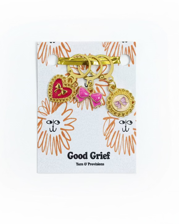 Antique Hearts Stitch Markers by Good Grief