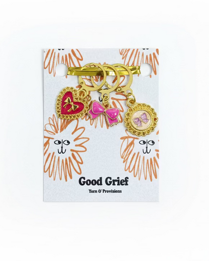 Antique Hearts Stitch Markers by Good Grief