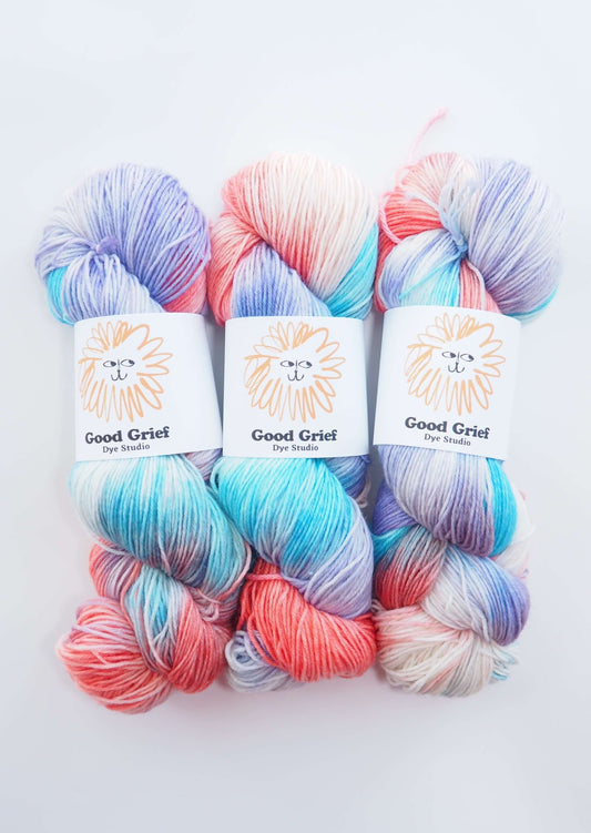 Good Grief Dye Studio Yarn Custom Order - Summer Moonrise