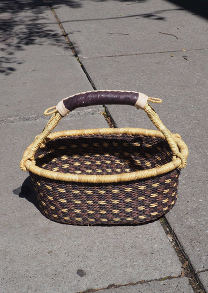 Big Blue Moma: Bread Basket - Handwoven Baskets from Ghana