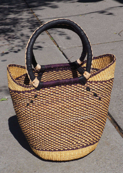 Big Blue Moma: U Shopper Larger - Handwoven Baskets from Ghana