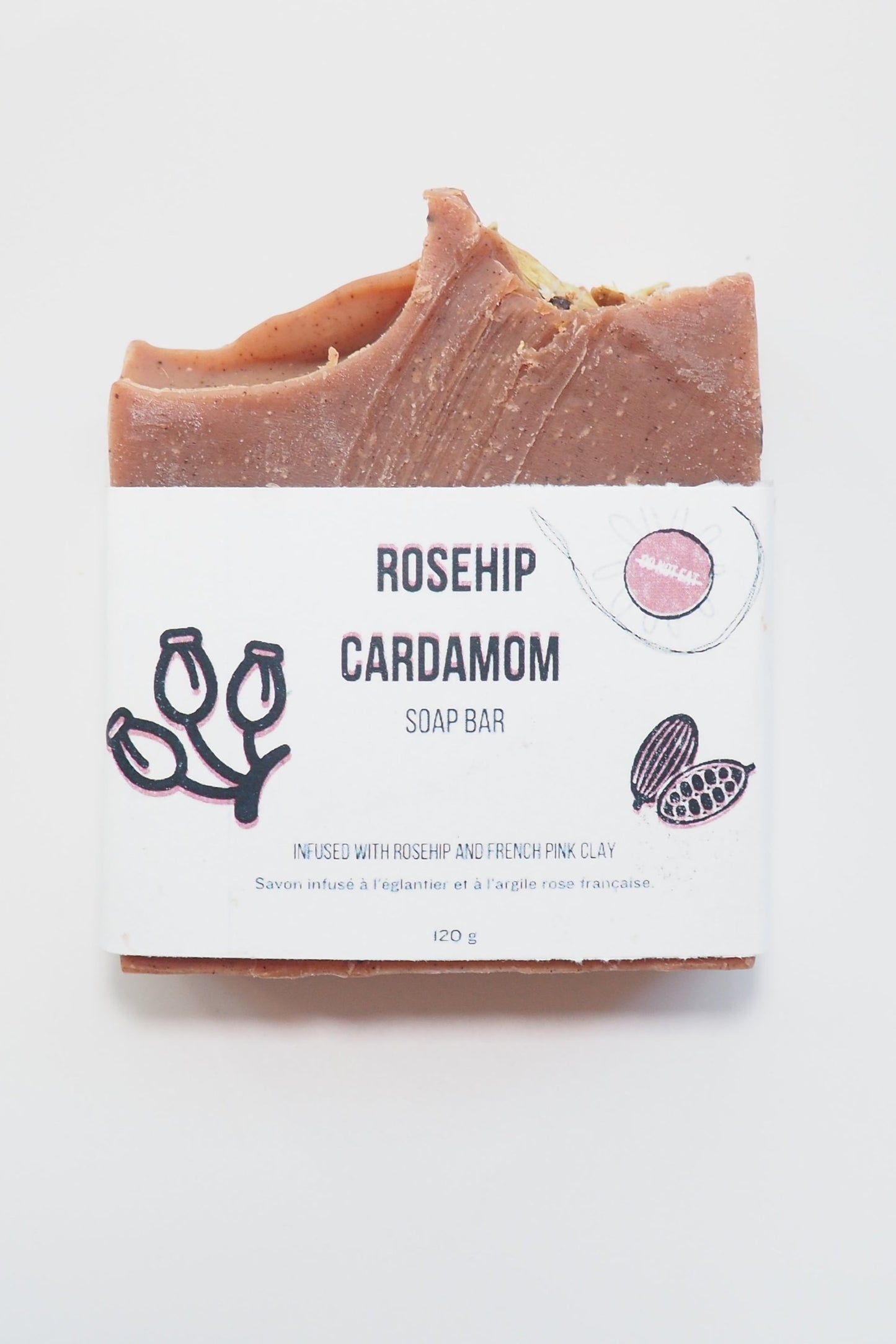 Do Not Eat: Rosehip Cardamom Soap Bar