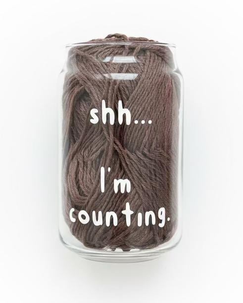 "Shh... I'm Counting" 18oz Can Glass - Small Batch