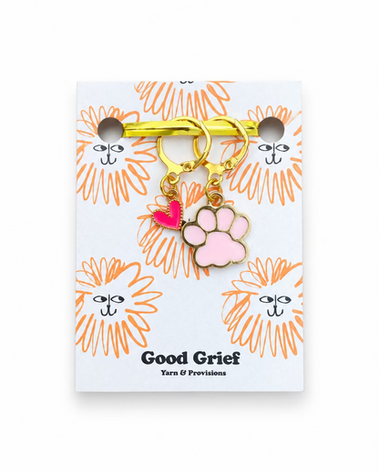 Good Grief Puppy Love Stitch Markers (Set of 2)