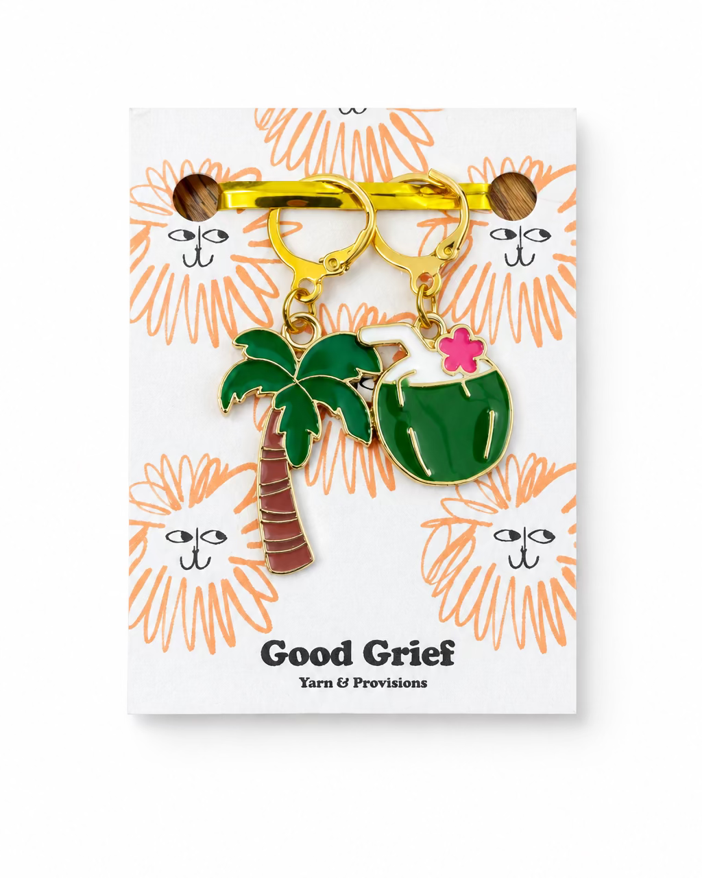 Good Grief Island Life Stitch Markers (Set of 2)