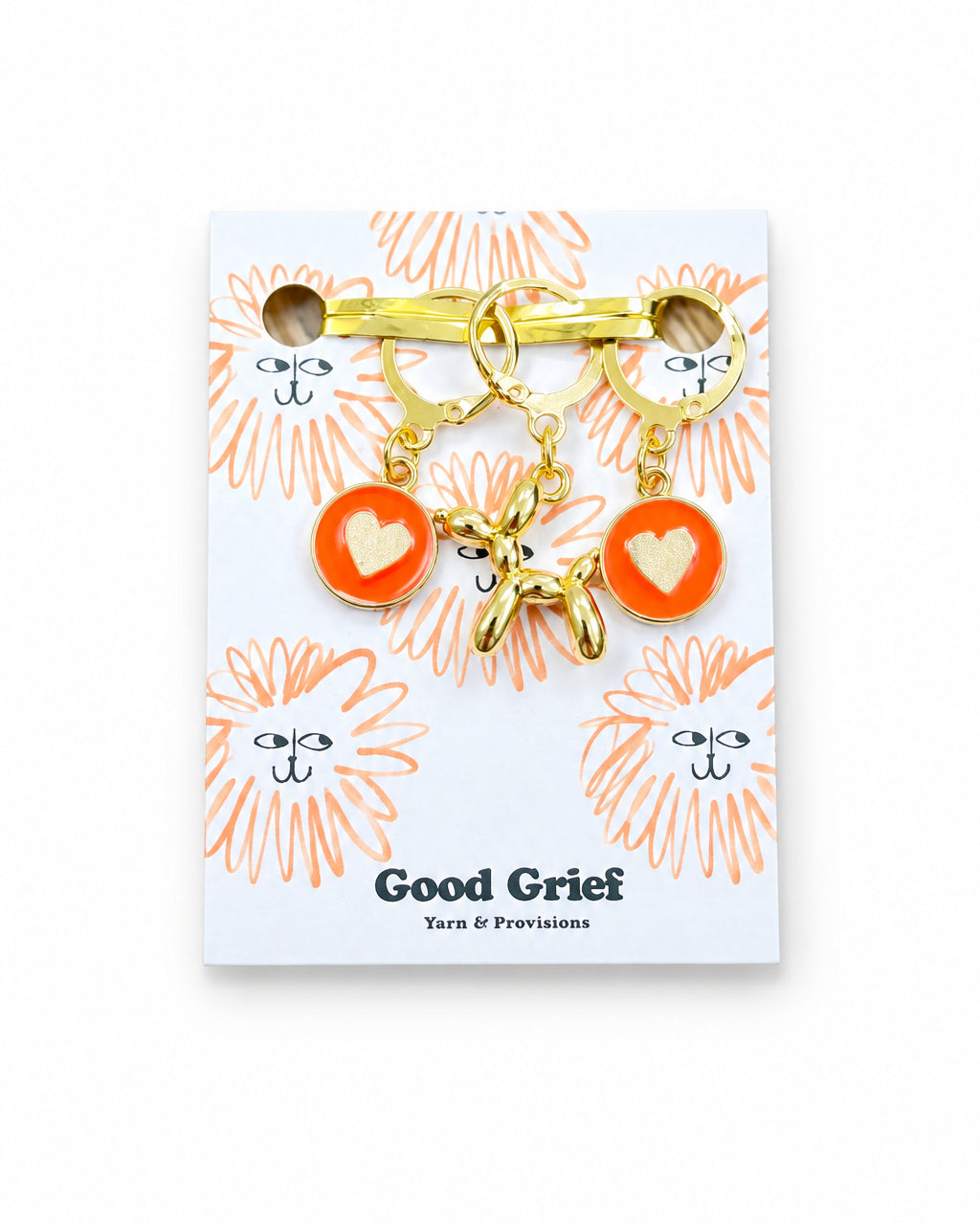 Poodle Balloon Animal Stitch Markers by Good Grief