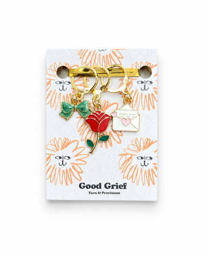 Love Letters Stitch Markers by Good Grief
