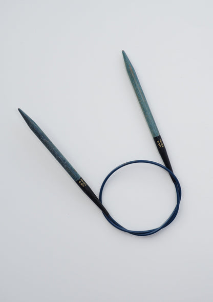 Lykke Indigo Circular Knitting Needles made of birchwood. Elevate your knitting with quality and artistry from Good Grief Toronto.