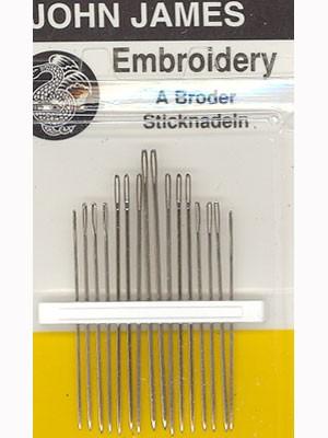 John James Embroidery Needles, Size 5/10, 16 Count