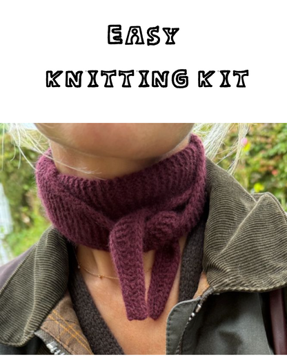 Petit Knit: Sophie Scarf - DIY Knitting Kit - Sandnes Garn Cashmere