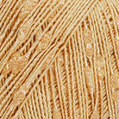 Close up image of Lang Marlene in soft orange, showcasing the textured neps of the yarn.
