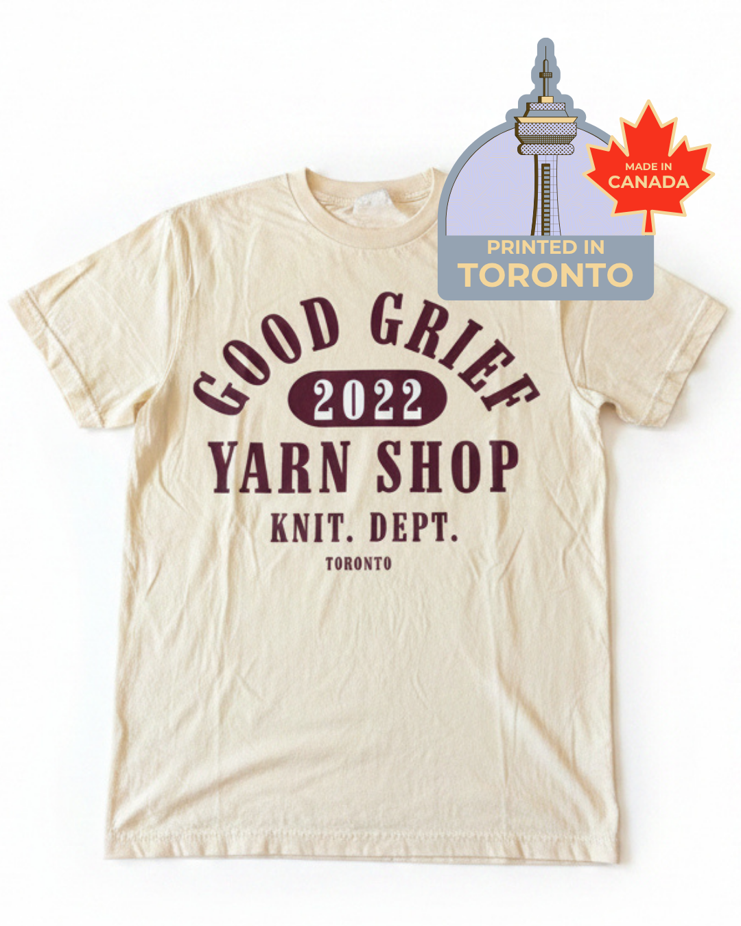 Good Grief: Adult T-Shirt - Cream