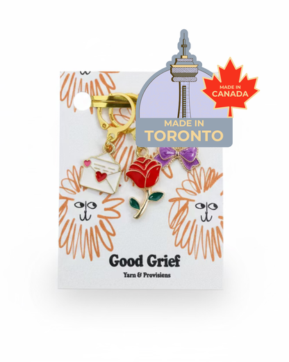 Love Letters Stitch Markers by Good Grief