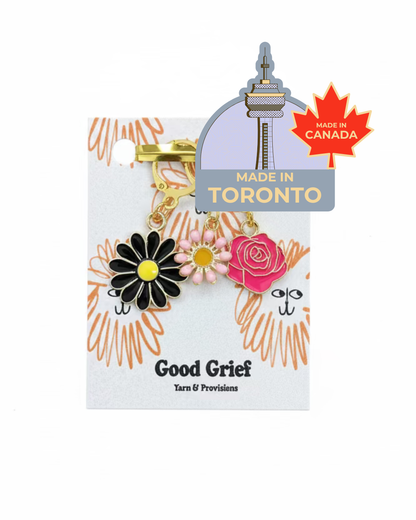 Flower Power Stitch Markers by Good Grief