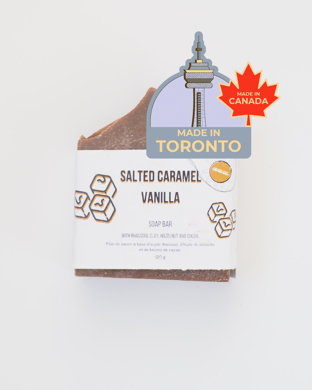 Do Not Eat: Salted Caramel Vanilla Soap Bar