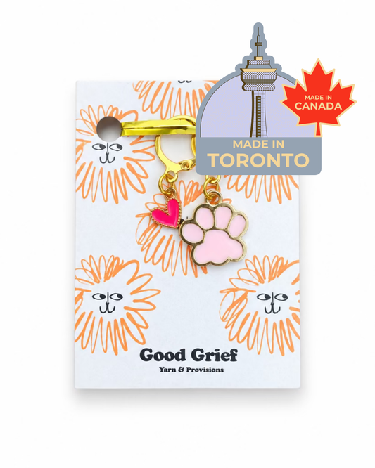 Good Grief Puppy Love Stitch Markers (Set of 2)