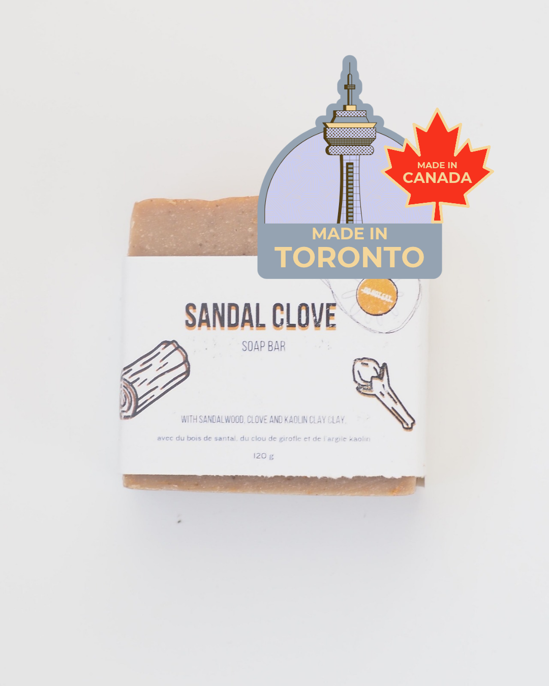 Do Not Eat: Sandal Clove Soap Bar