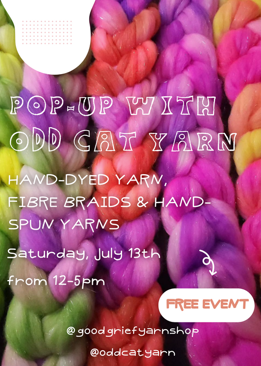 Pop-Up with Odd Cat Yarn - Saturday, July 13th from 12-5PM