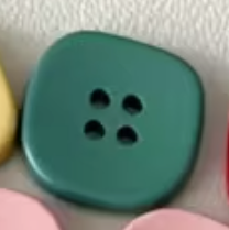 Resin Rounded Square Button - 15mm