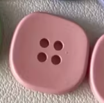 Resin Rounded Square Button - 15mm