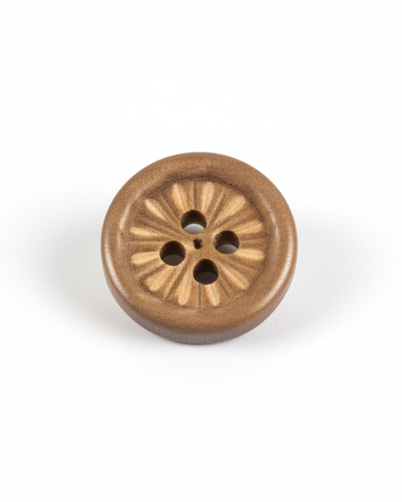 Retro Lotus Flower Wooden Buttons