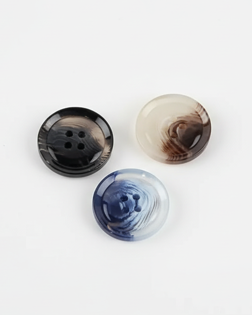 Watercolour-Style Translucent Resin Buttons