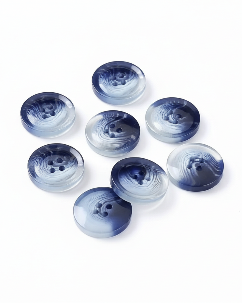 Watercolour-Style Translucent Resin Buttons