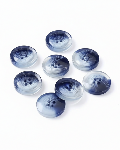 Watercolour-Style Translucent Resin Buttons