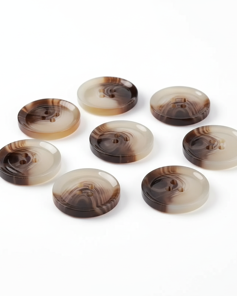 Watercolour-Style Translucent Resin Buttons