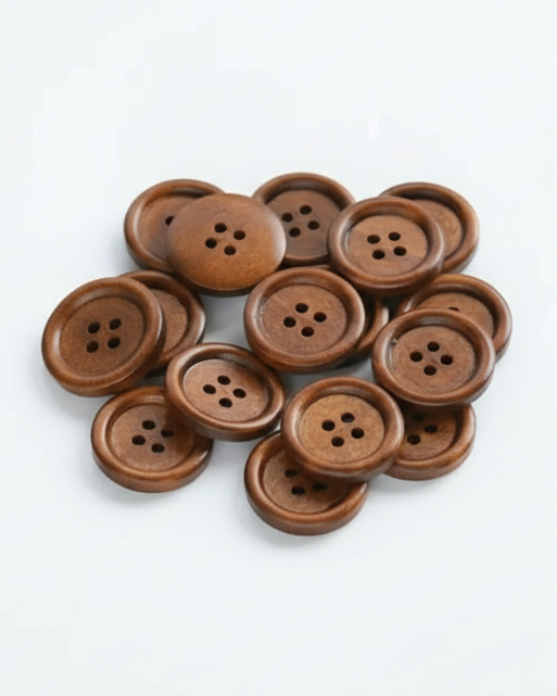 Brown Wooden Buttons