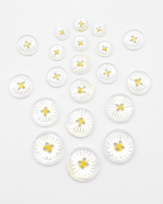 Small Daisy Resin Buttons