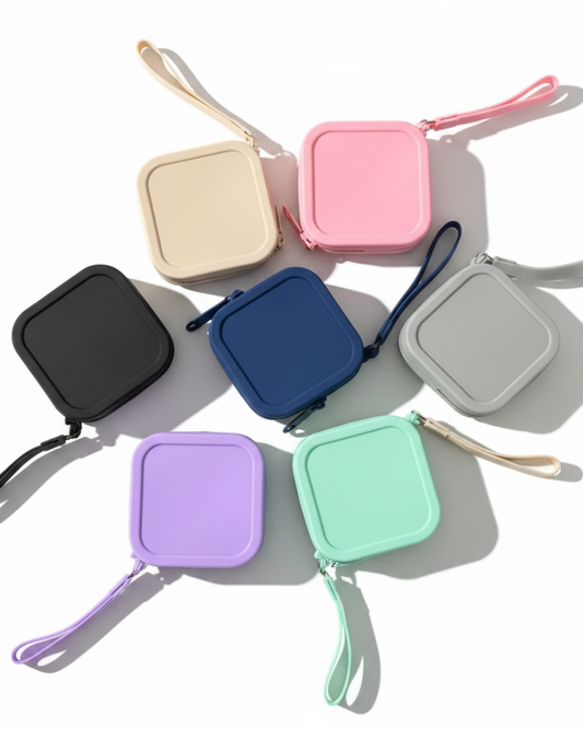 GG Silicone Zipper Notion Pouch  with Handle