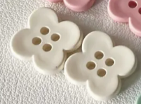 Resin Flower Button - 15mm