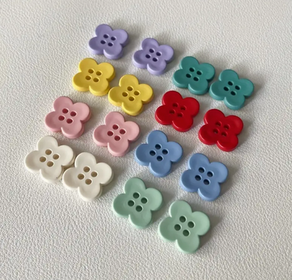 Resin Flower Button - 15mm