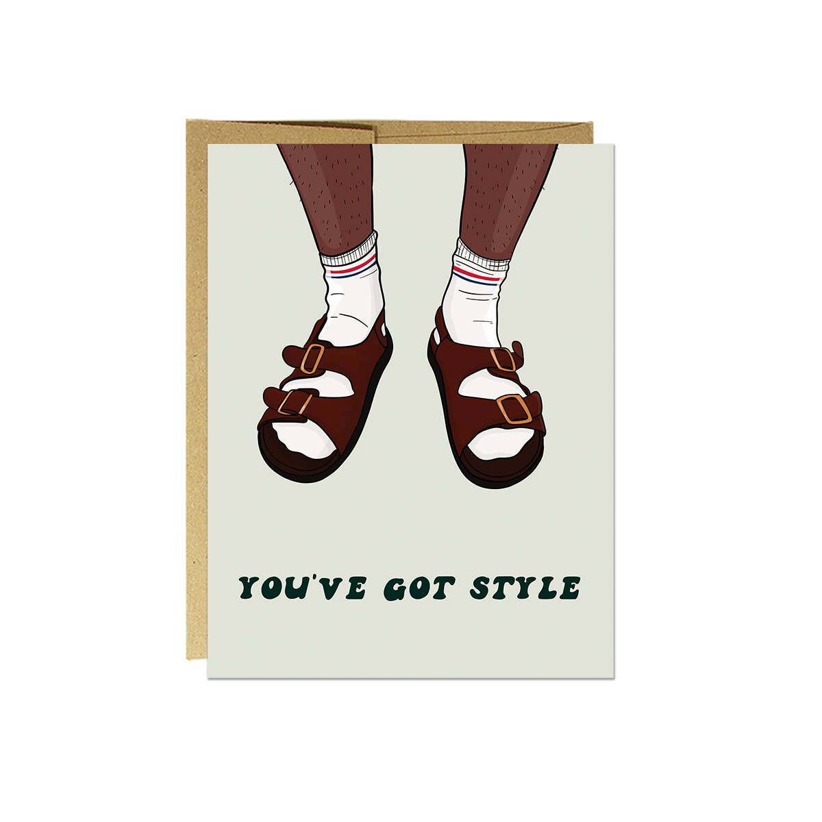 Socks & Sandals | Greeting Card