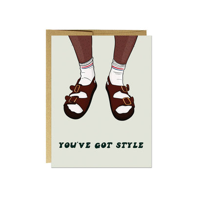 Socks & Sandals | Greeting Card