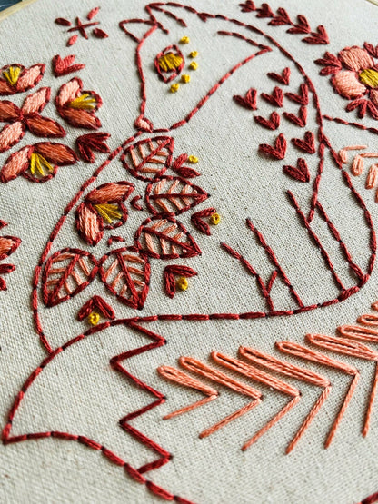 Hook, Line & Tinker: Folk Fox Complete Embroidery Kit