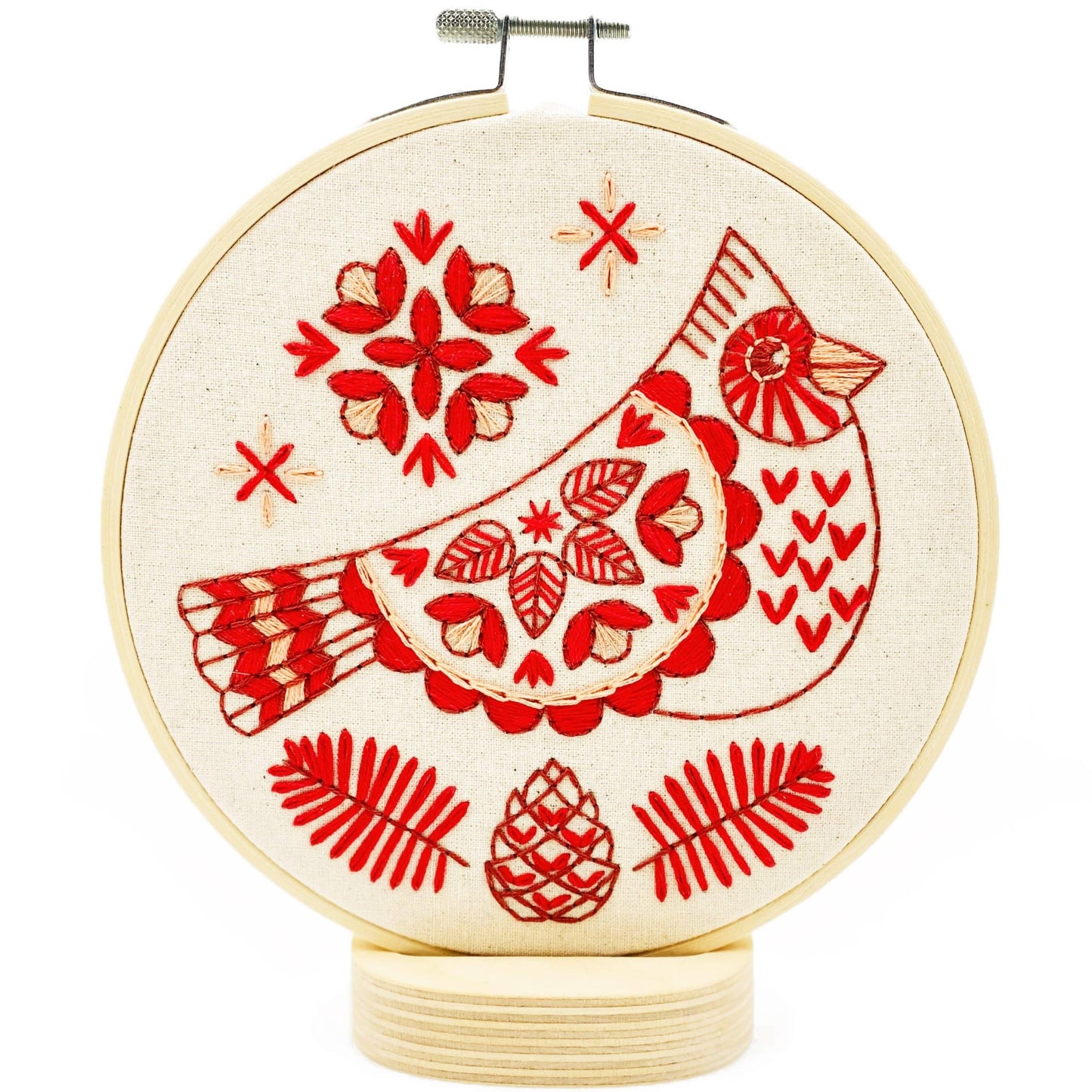 Hook, Line & Tinker: Cardinal Complete Embroidery Kit
