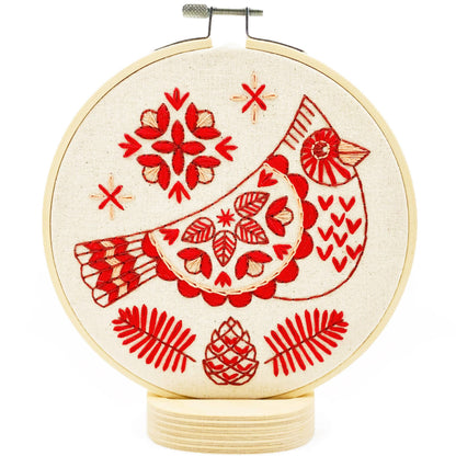 Hook, Line & Tinker: Cardinal Complete Embroidery Kit