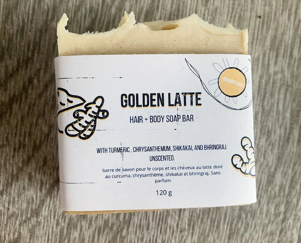 No comer: barra de jabón Golden Latte