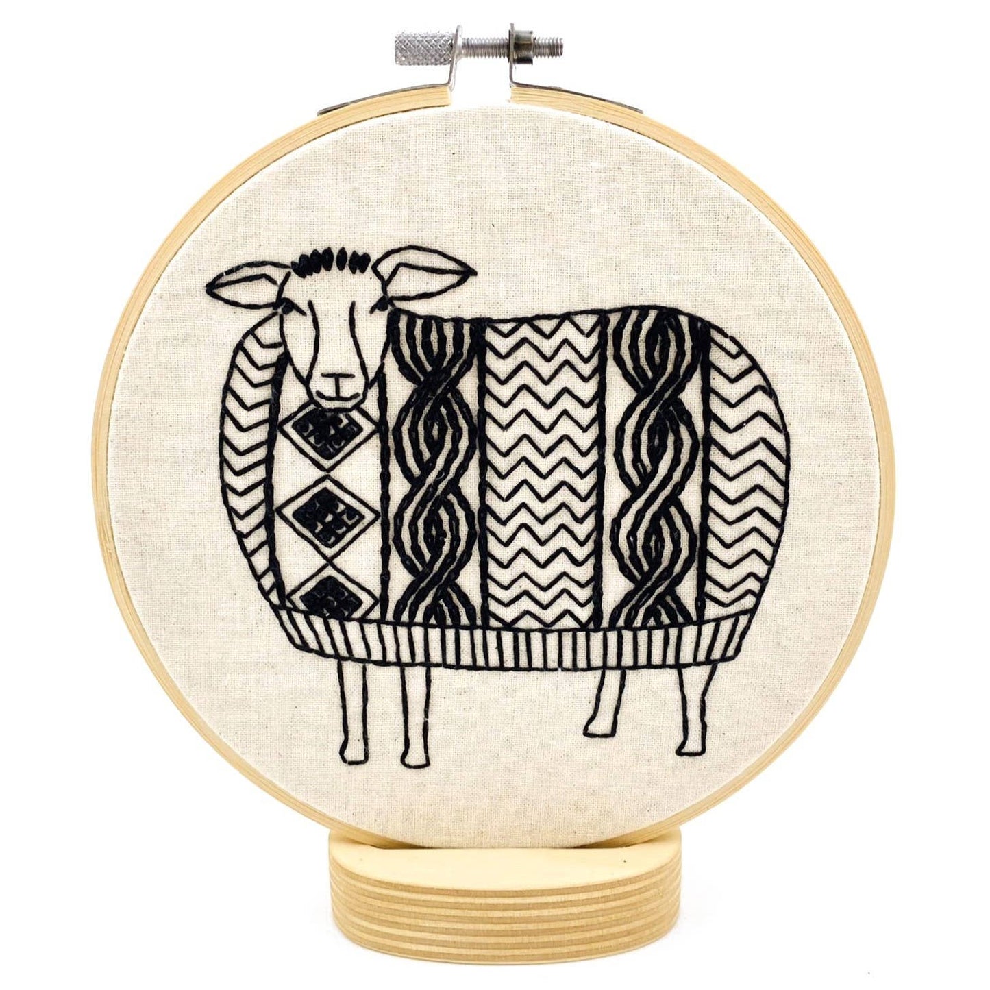 Hook, Line & Tinker: Sweater Weather Sheep Complete Embroidery Kit