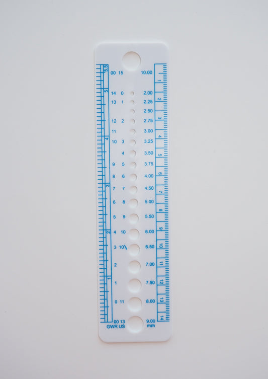 Calibre de aguja de tejer GG