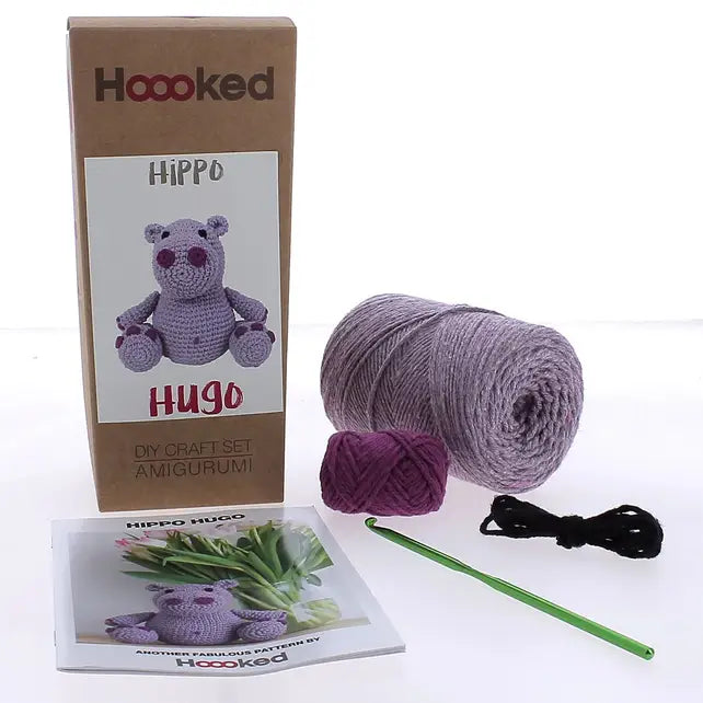 Hoooked: Hugo the Hippo - DIY Crochet Kit