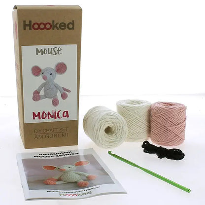 Hoooked: Monica the Mouse- DIY Crochet Kit