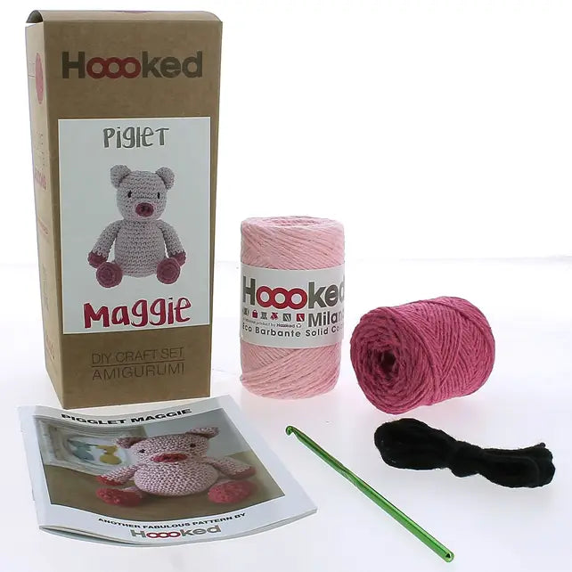 Hoooked: Maggie the Piglet- DIY Crochet Kit